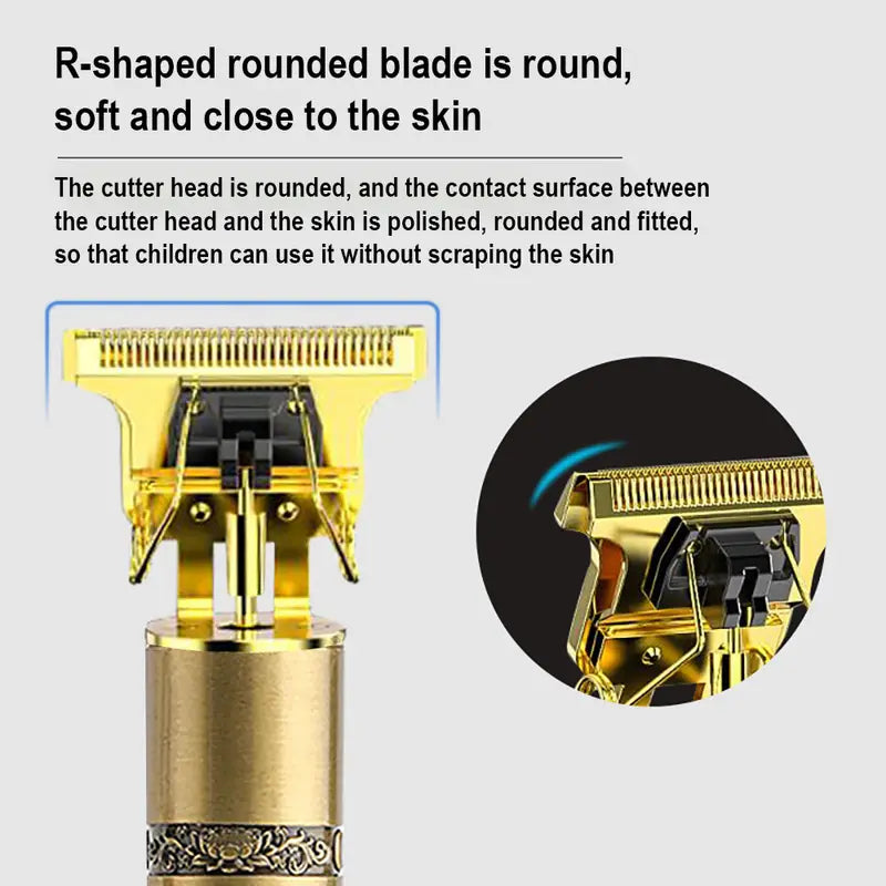 Men's Hair Trimmer with Unique Barbershop Design